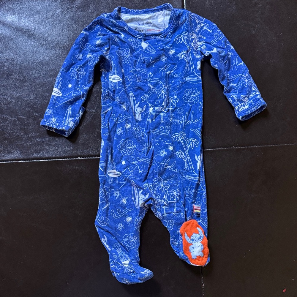 Magnetic Me Blue One Piece with Playful Patterns